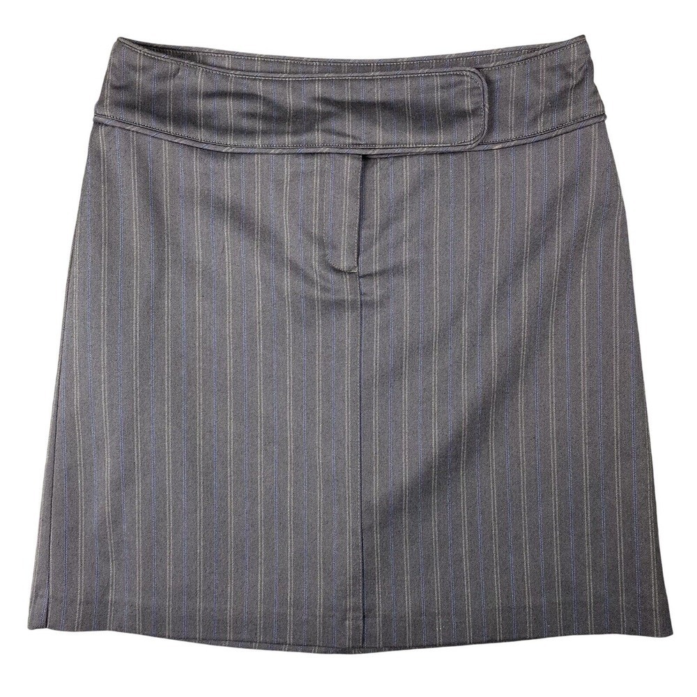 H&M Pinstripe‎ Skirt Workwear Core Office Edit Preppy Old Money Chic Womens 10